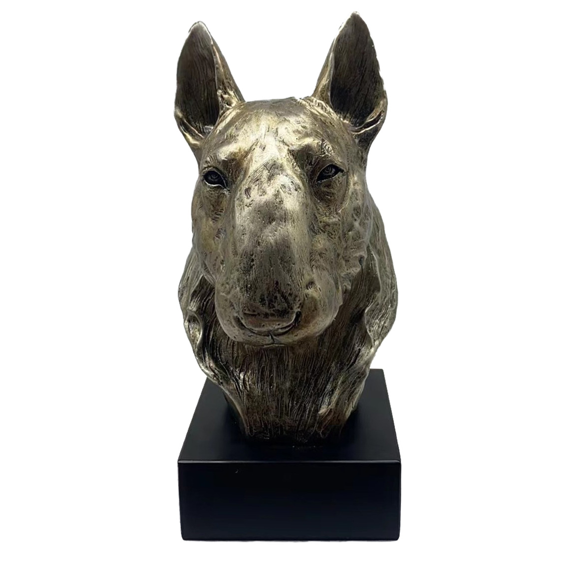 Bronze Hund Statue 03 "Bullterrier"