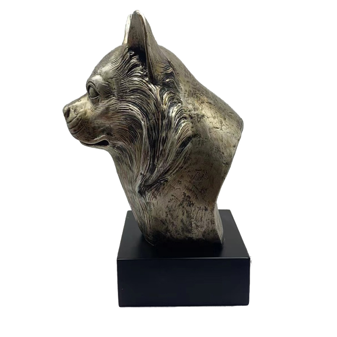 Bronze Hund Statue 08 