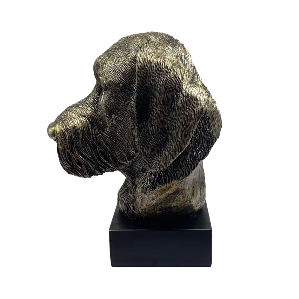 Bronze Hund Statue 04 