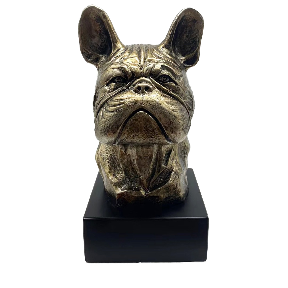 Bronze Hund Statue 13 "Französische Bulldogge"